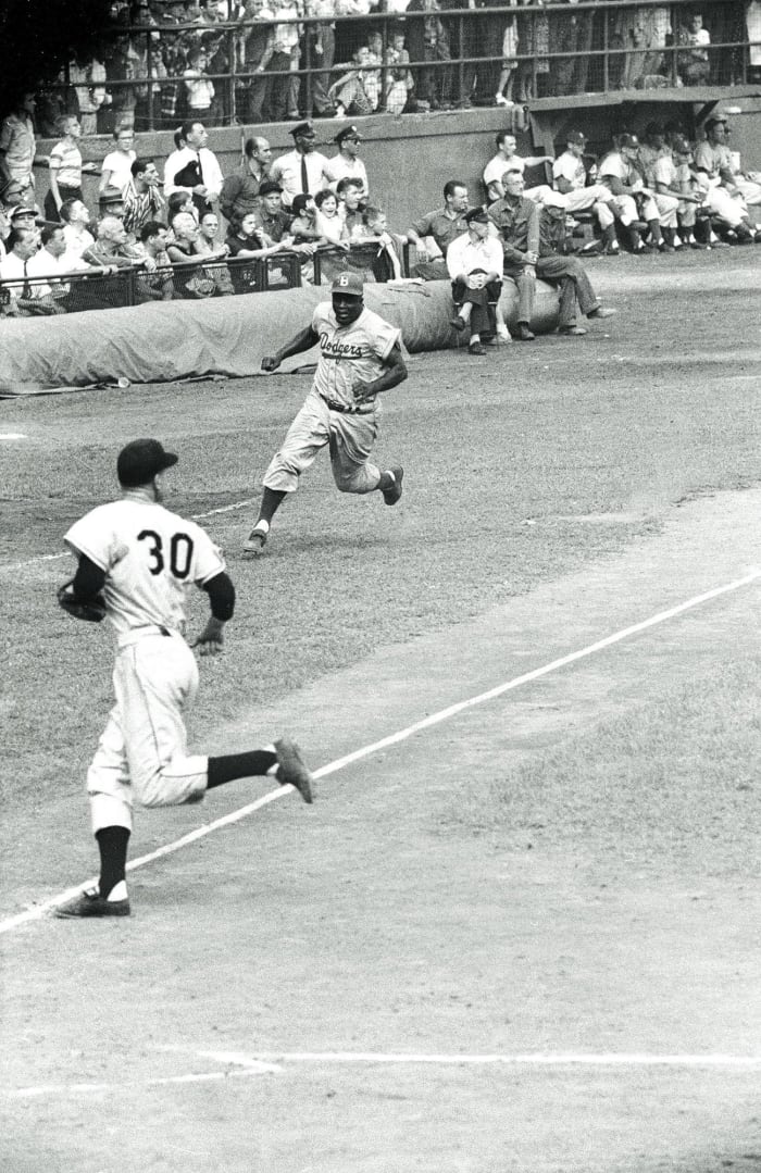 In his final season with the Dodgers, Robinson helped the team to a 93–61 record—and won his sixth pennant in 10 years.